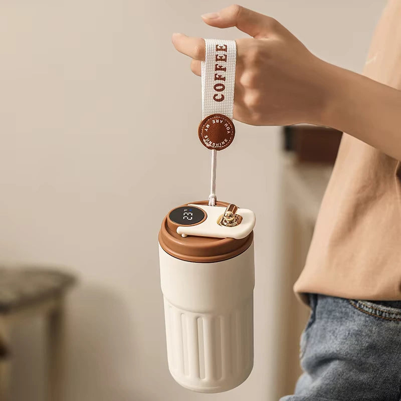 Smart Thermos Vacuum Flask with LED Display